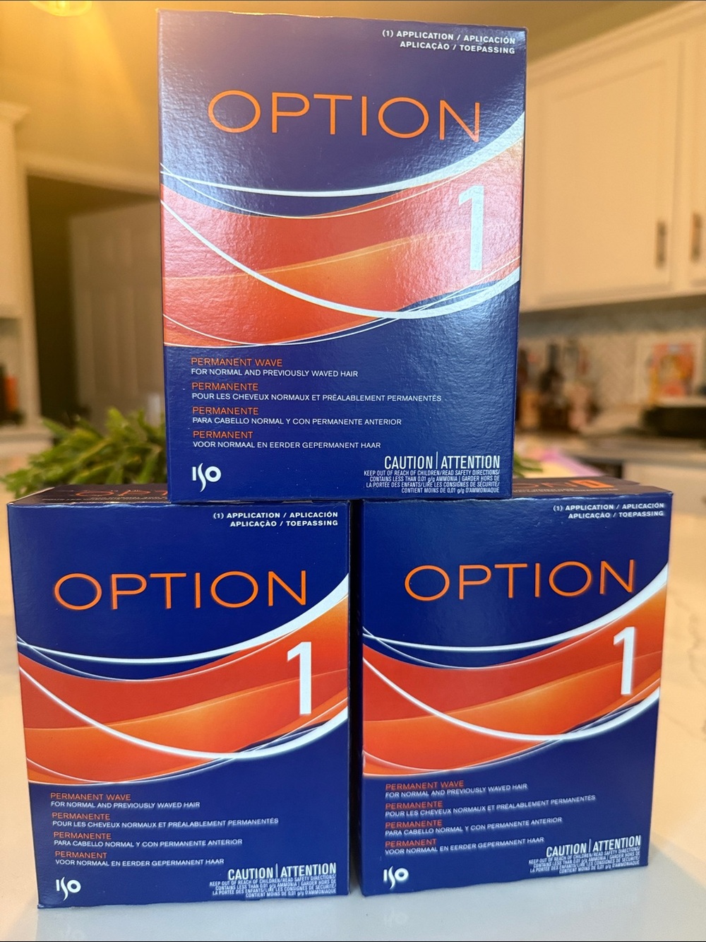 3 ISO OPTION 1 Permanent Wave Kit - for normal and previously waved hair